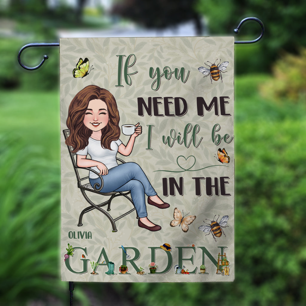 I’ll Be In The Garden - Personalized Gardening Garden Flag