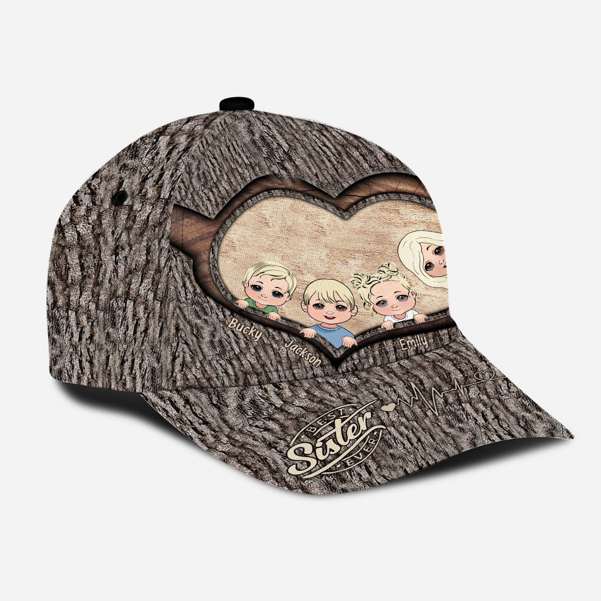 Disover Whenever You Touch This Heart - Gift for dad, grandma Personalized Classic Cap