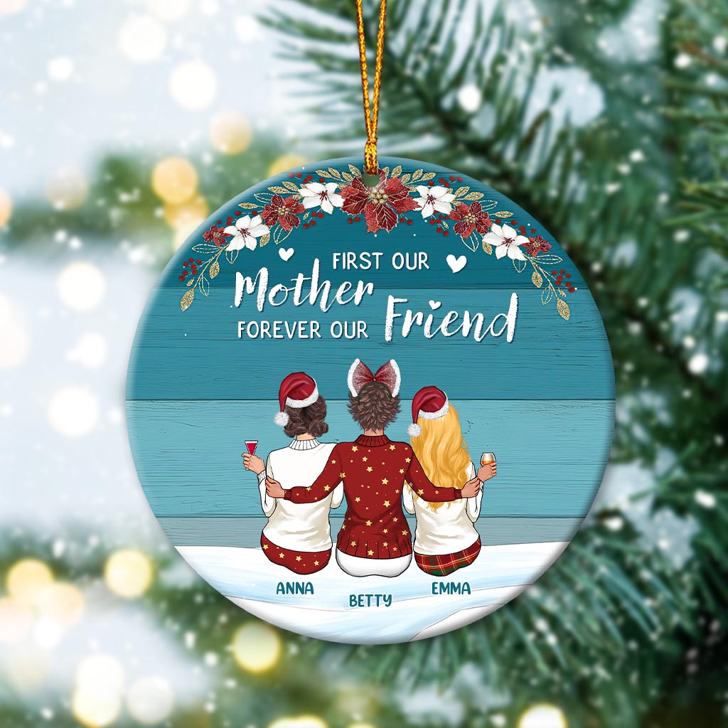 Personalized Ornament - Mother and Sons - Xmas Ornament - Mother And Sons  Forever Linked Together