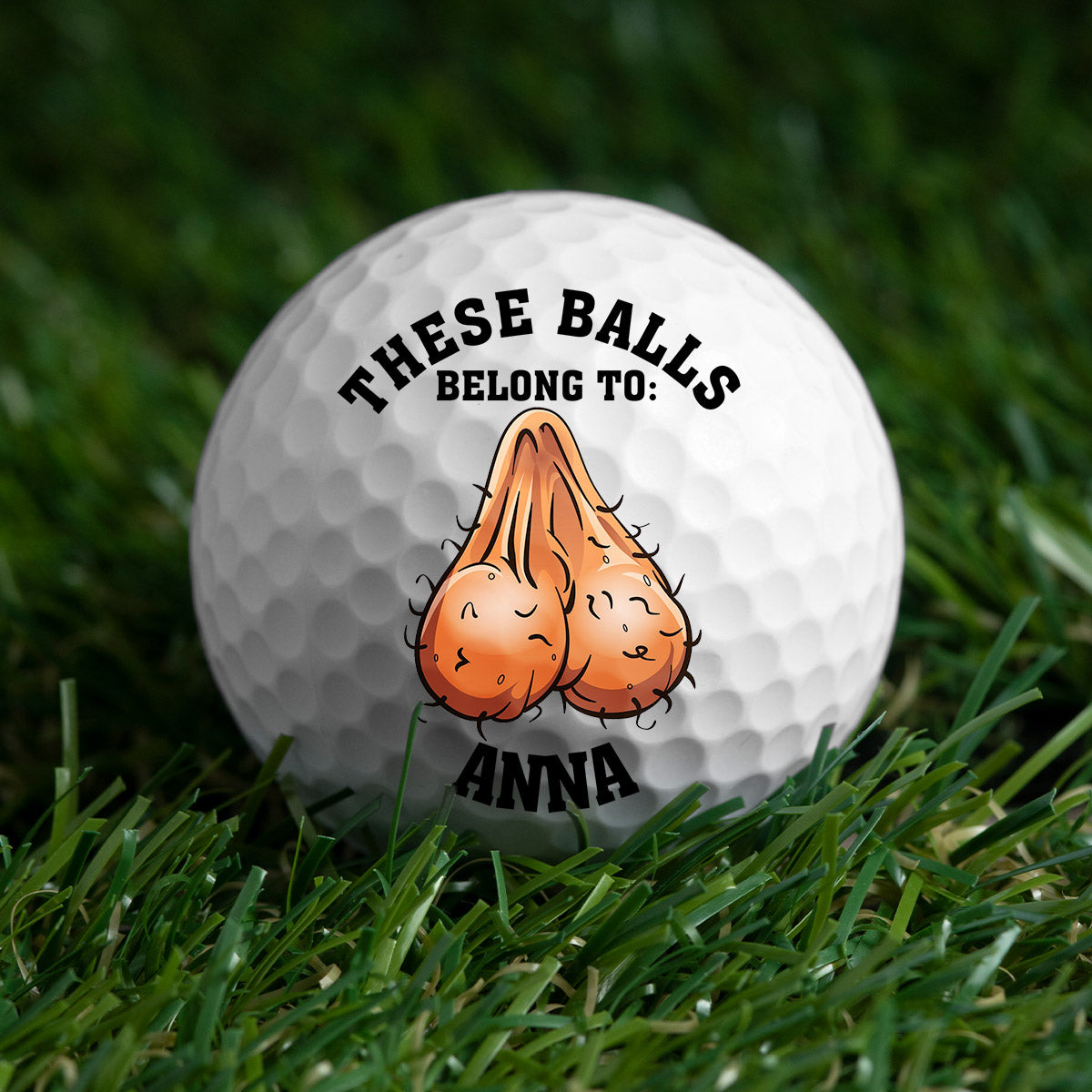 These Balls Belong To - gift for him, boyfriend, husband - Personalized Golf Ball