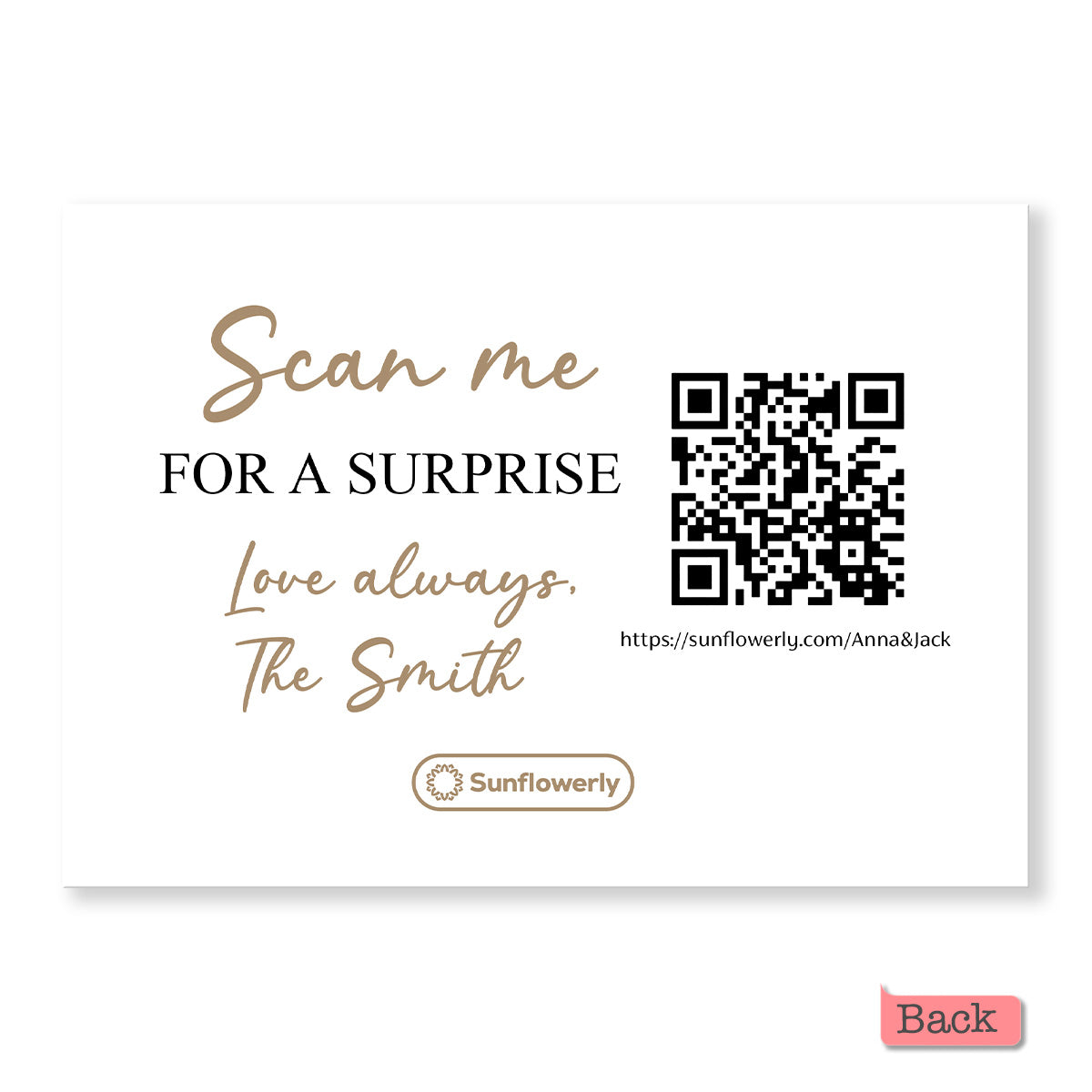 Forever Love - Personalized QR Greeting Card