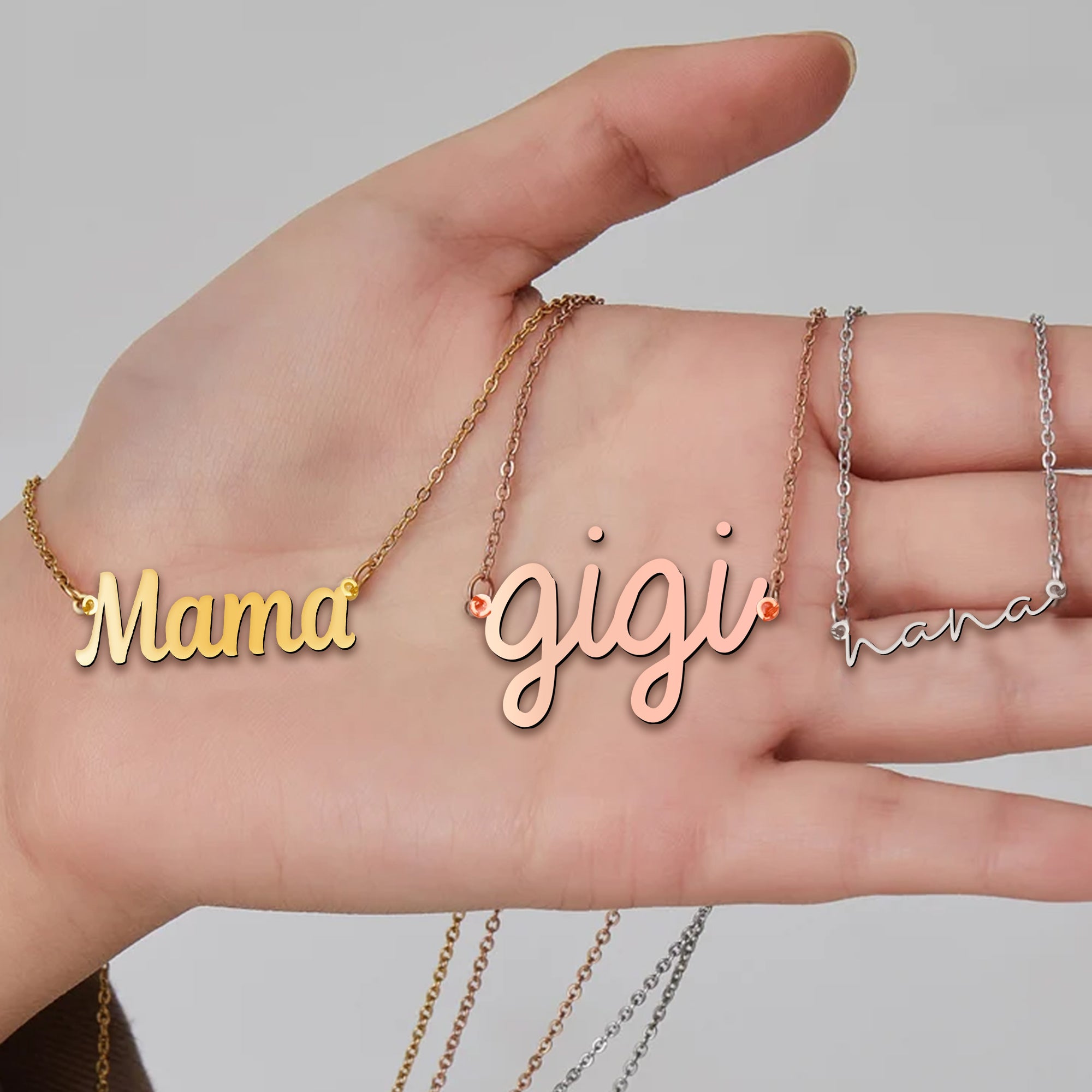 Great Nana - Personalized Grandma Name Necklace