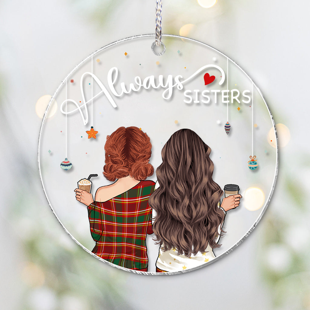 Always Besties - Personalized Bestie Transparent Ornament