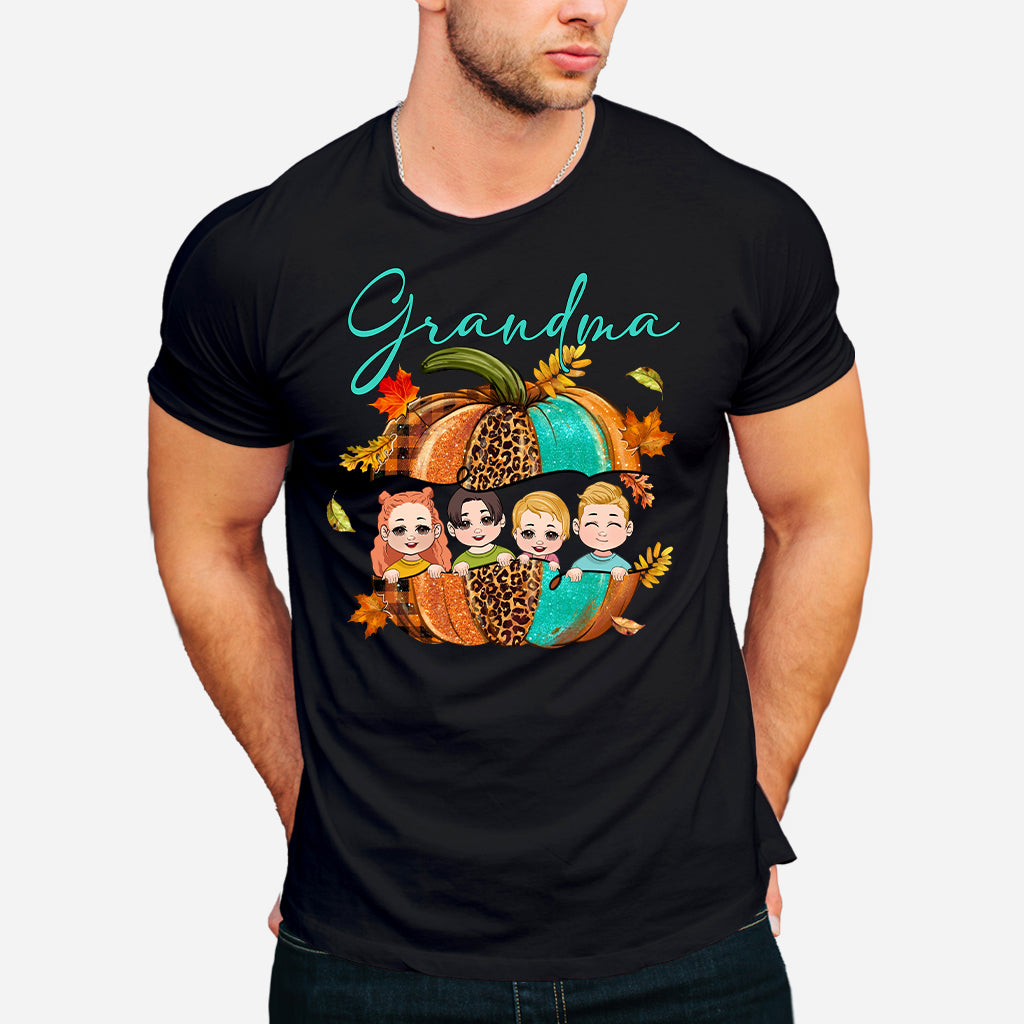 Grandma - Personalized Thanksgiving T-shirt And Hoodie