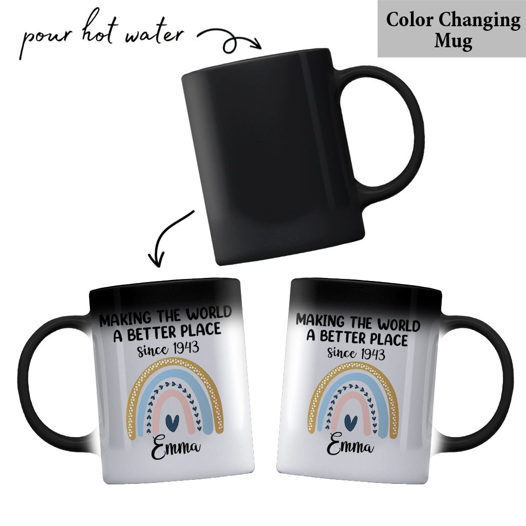 Making The World A Better Place - Personalized Birthday Mug