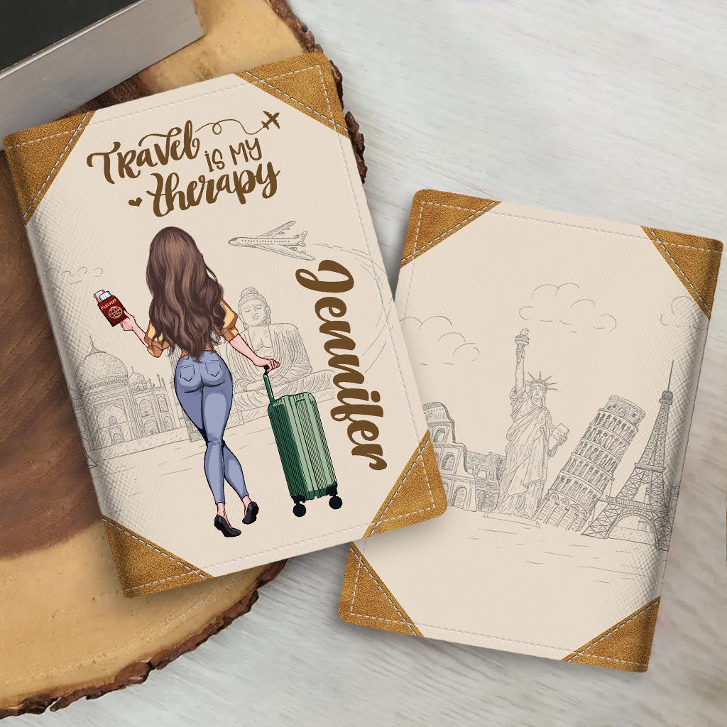 Collect Moments Not Things - Travelling gift for mom, daughter, granddaughter, wife, girlfriend, friend - Personalized Passport Holder