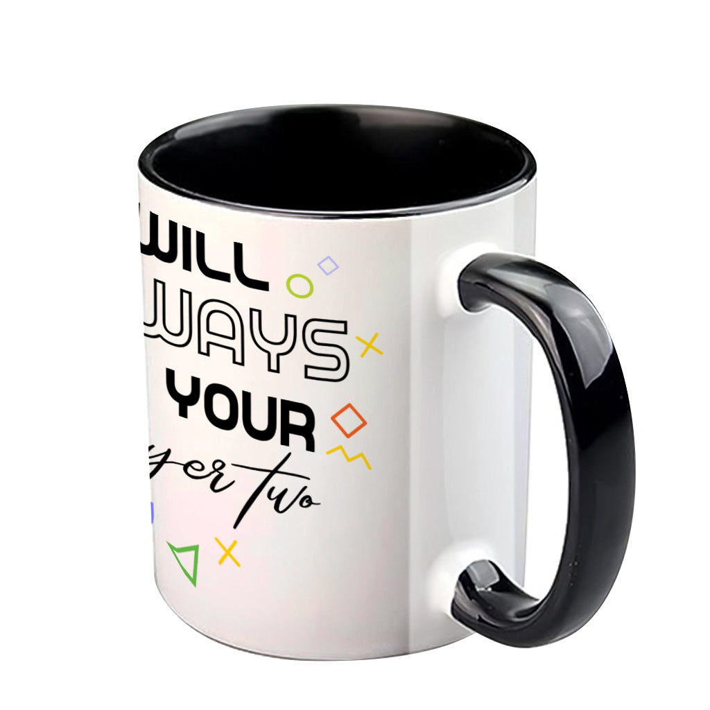 I Will Always Be Your Player Two - Personalized Video Game Accent Mug