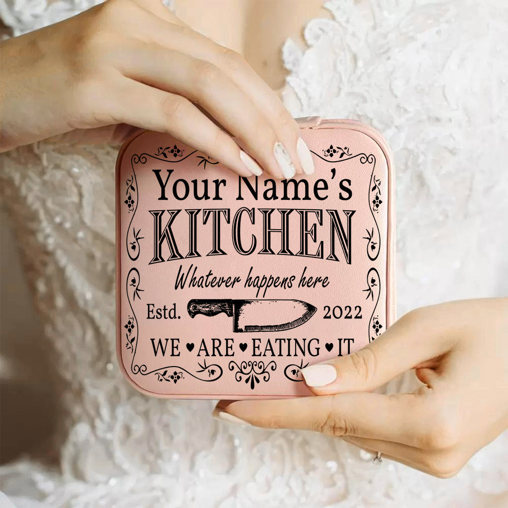 Whatever Happens Here We're Eating It - Personalized Cooking Jewelry Box