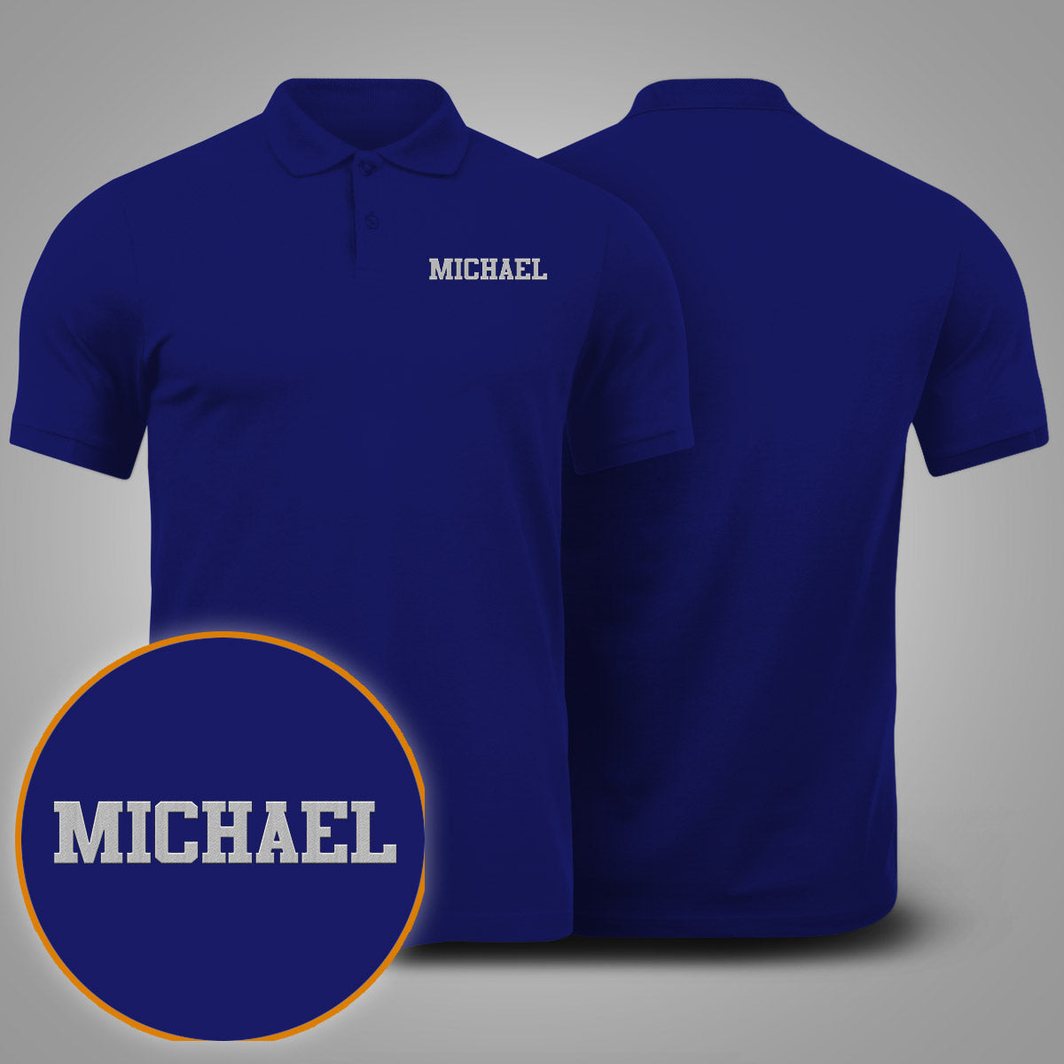 Custom Name - Personalized Son Embroidered Polo Shirt