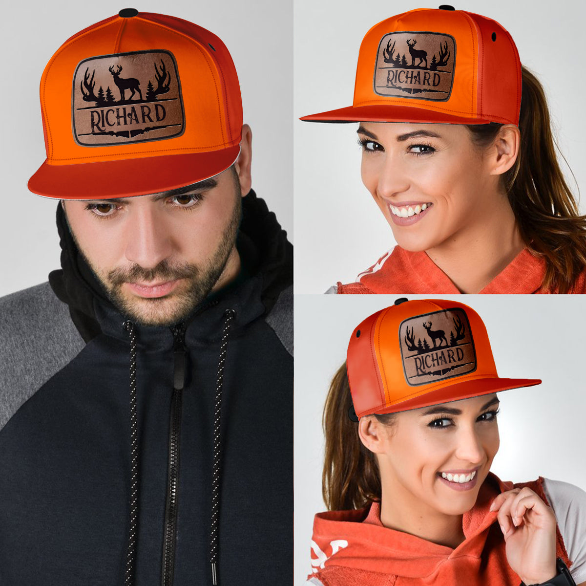 Hunting Orange - Personalized Hunting Snapback