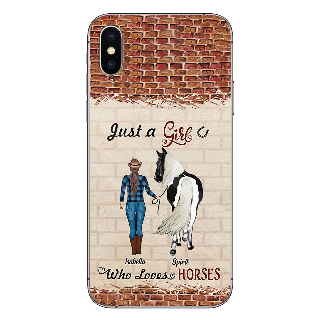 Just A Girl Who Loves Horses - Personalized Horse Phone Case