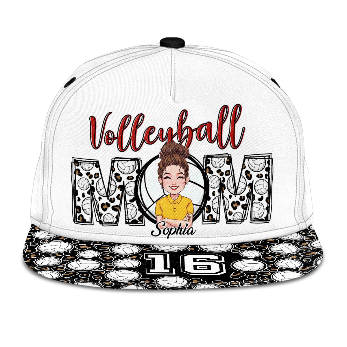 Volleyball Mom - Personalized Volleyball Snapback