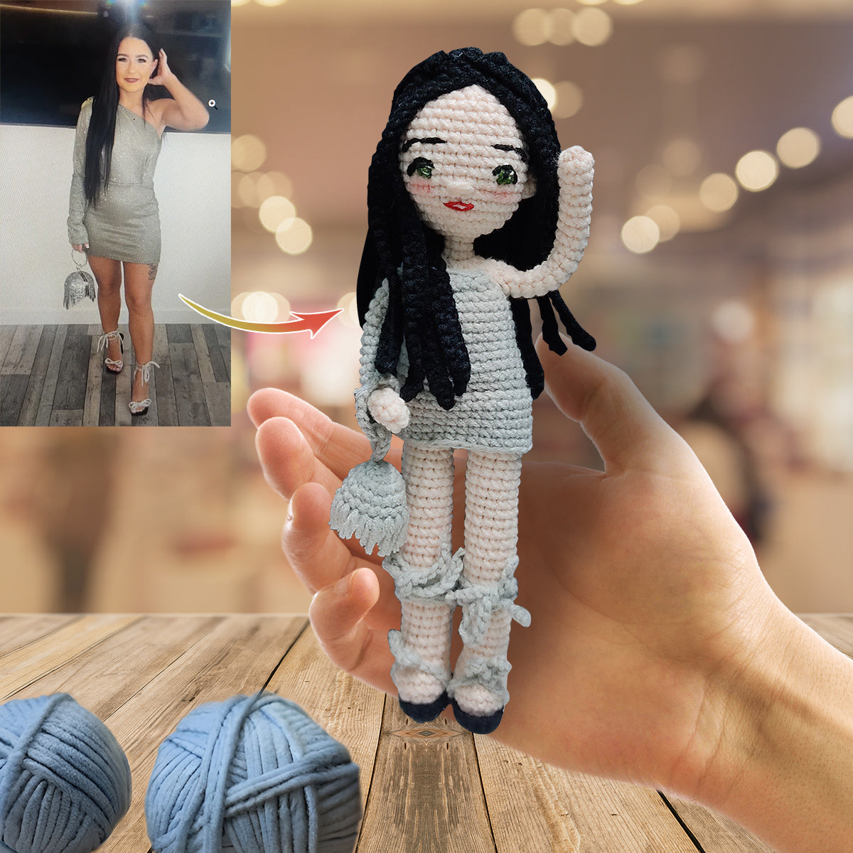 Your Doll - Personalized Step Mom Hand Knitted Doll