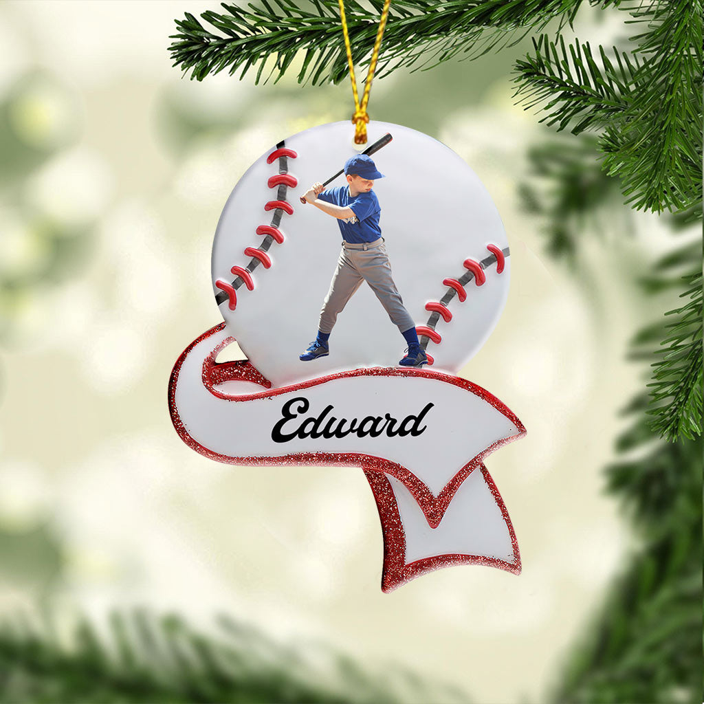 Baseball Lover - Personalized Baseball Ornament