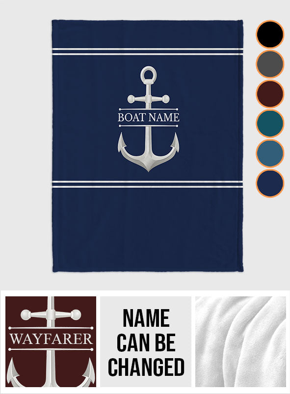 Welcome Aboard - Personalized Pontoon Blanket