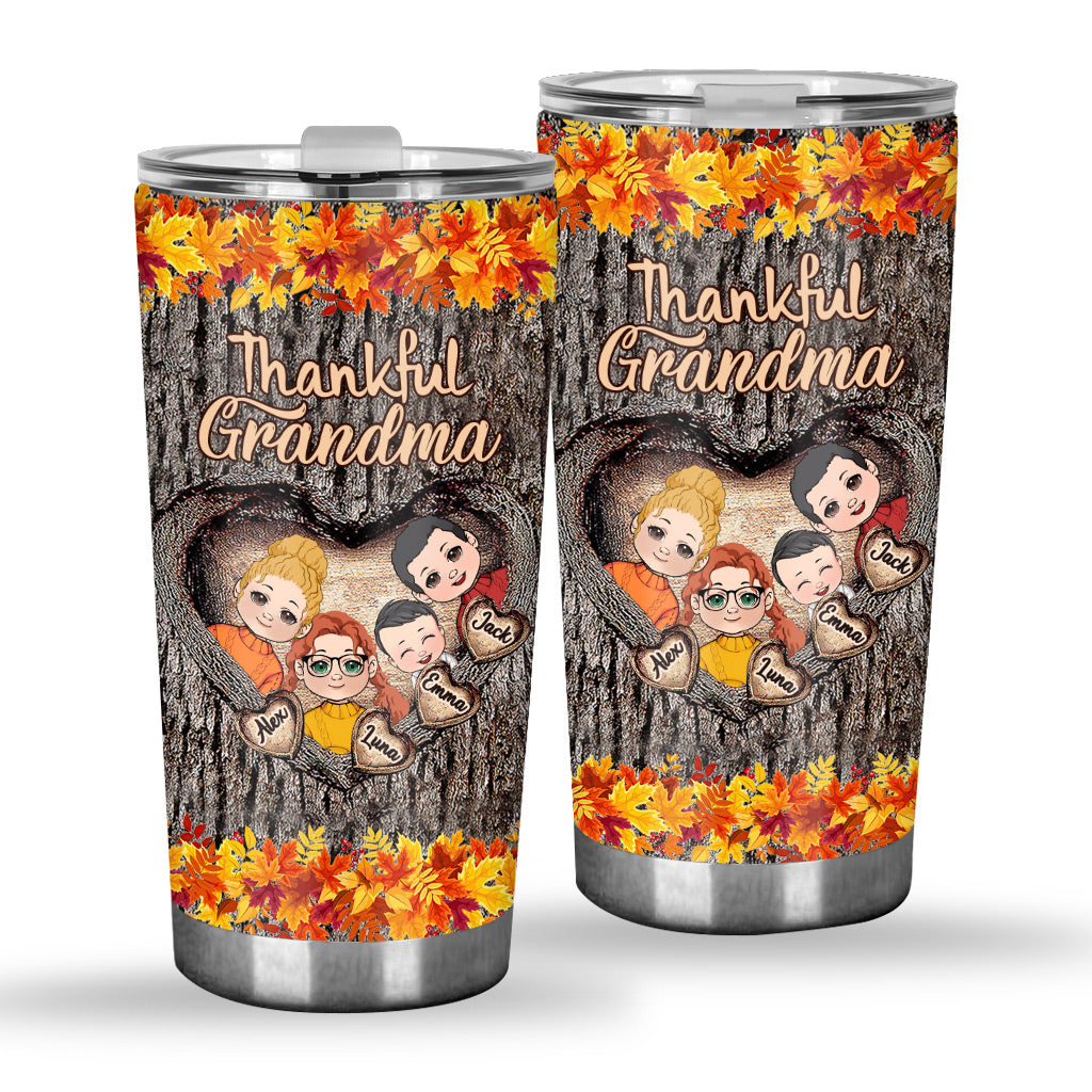 Disover Thankful Grandma - Gift for grandma - Personalized Tumbler