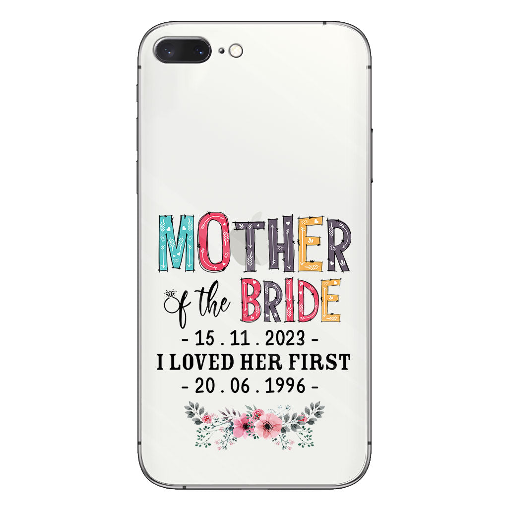 Mother Of The Bride - Personalized Mother Clear Phone Case