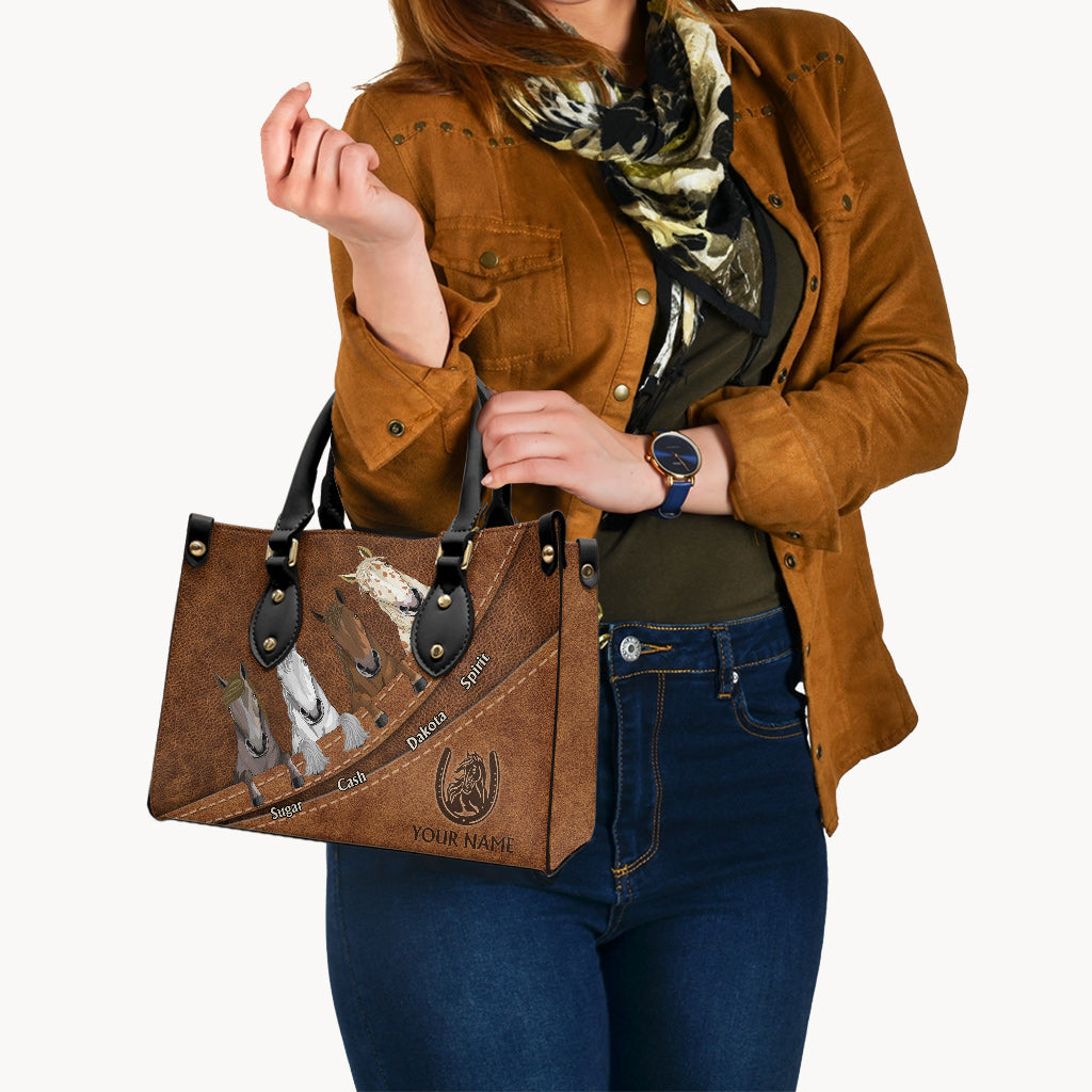 Love Horse - Personalized Horse Leather Handbag