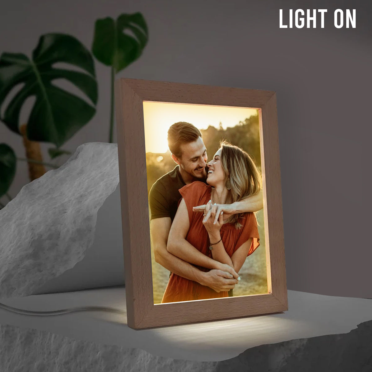 Custom Light Photo Frame - Personalized Couple Light Photo Frame