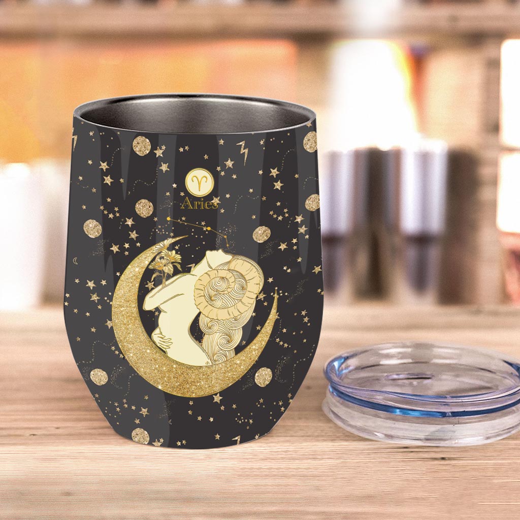 Zodiac Sign - Personalized Horoscope Wine Tumbler