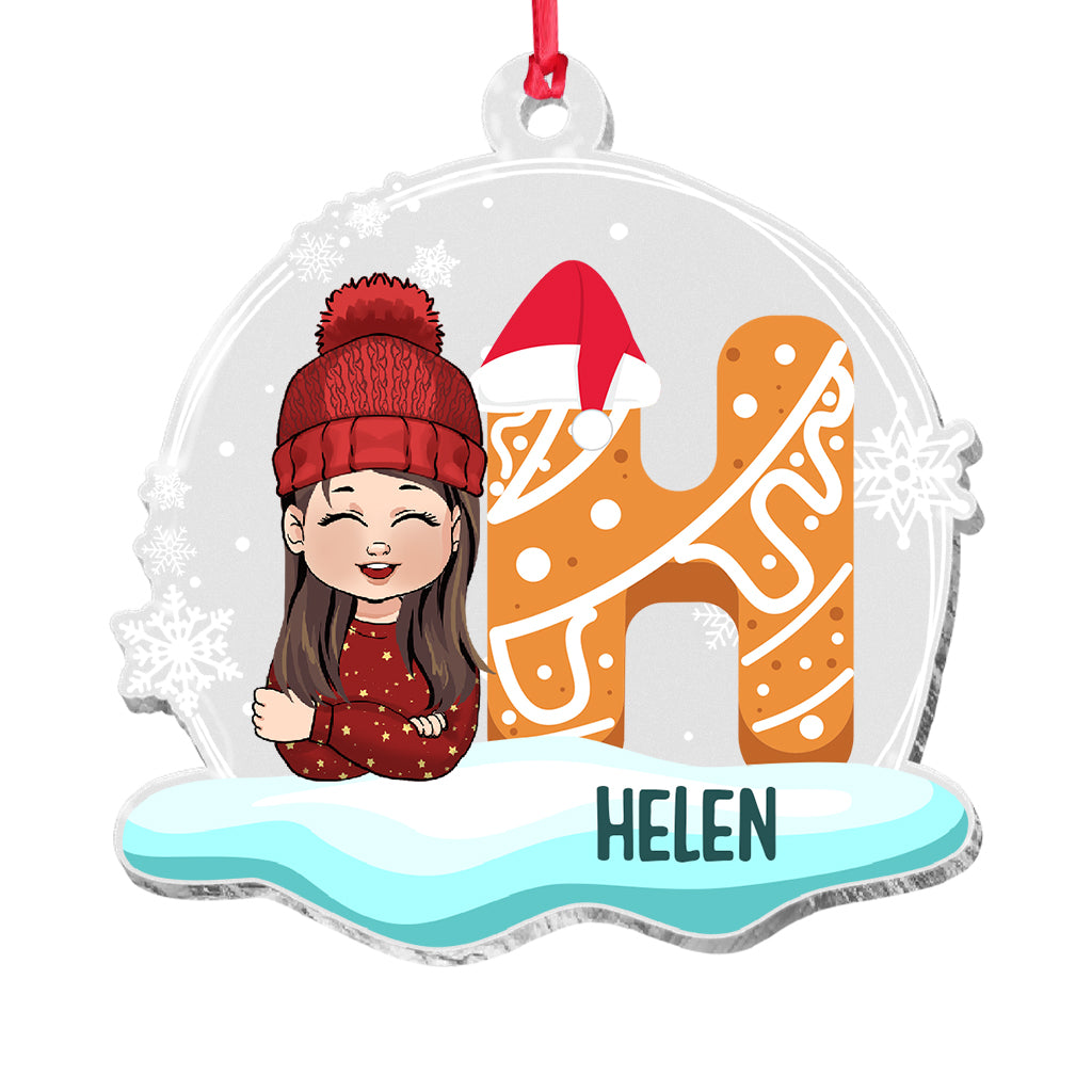 Christmas Kid - Personalized Kid Transparent Ornament