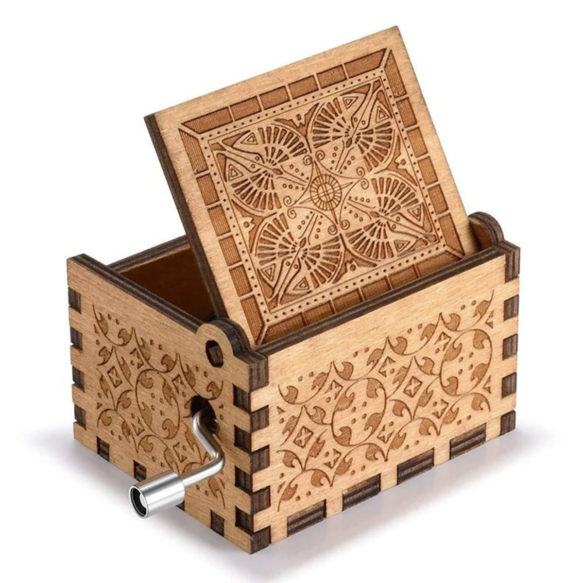 I’m Mostly Peace Love And Light - Personalized Yoga Hand Crank Music Box