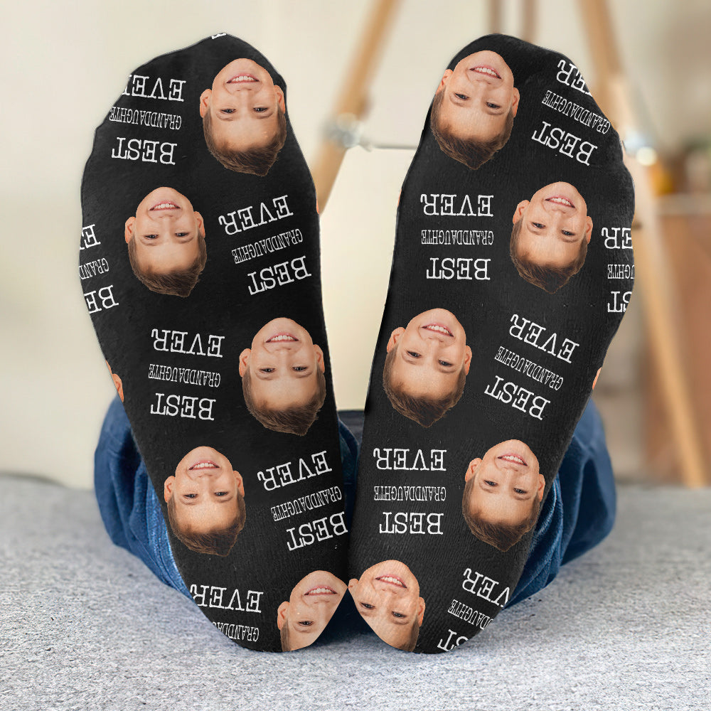 Custom Face - Personalized granddaughter Socks