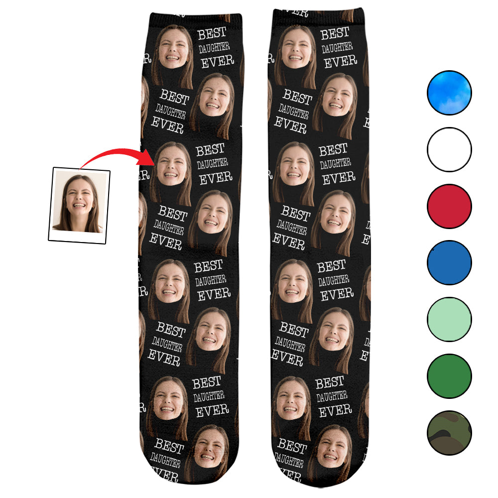 Custom Face - Personalized Daughter Socks