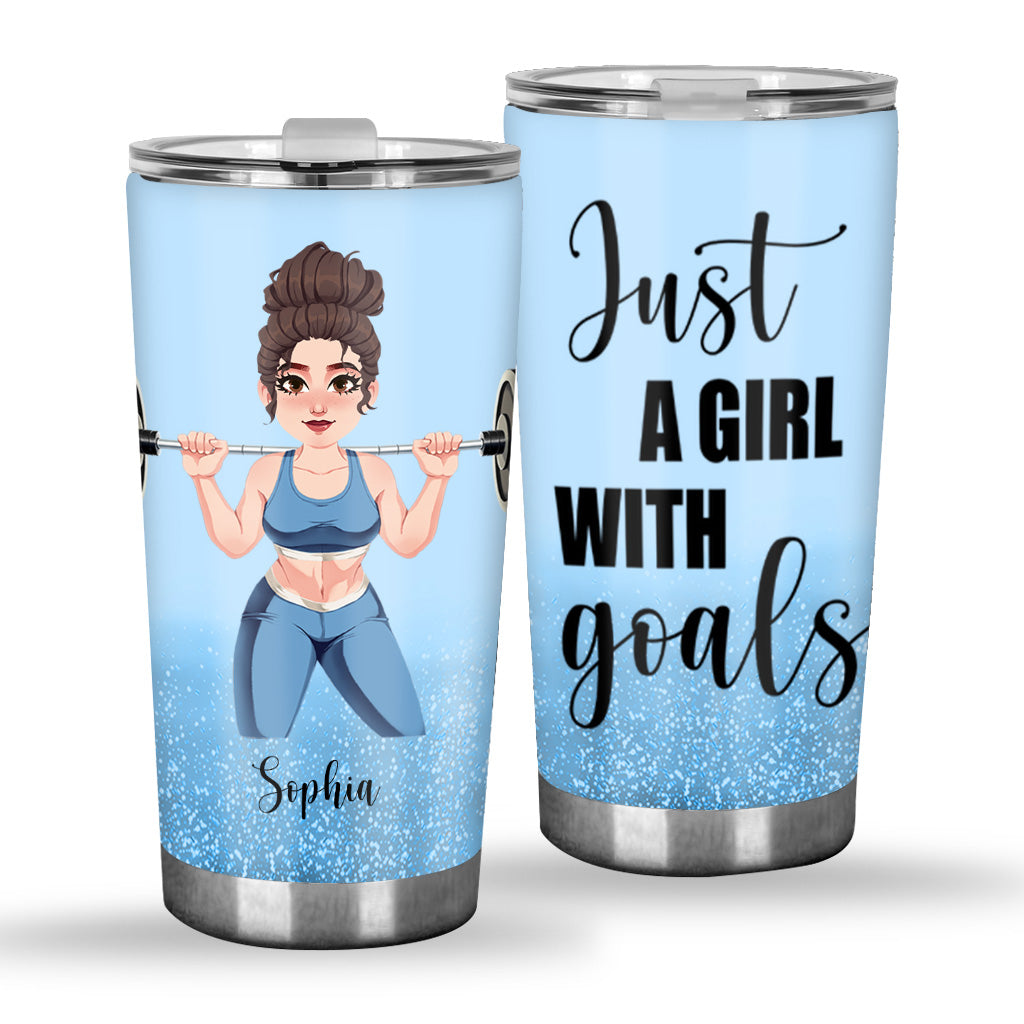 And She Lifted Happily Ever After - Personalized Fitness Tumbler