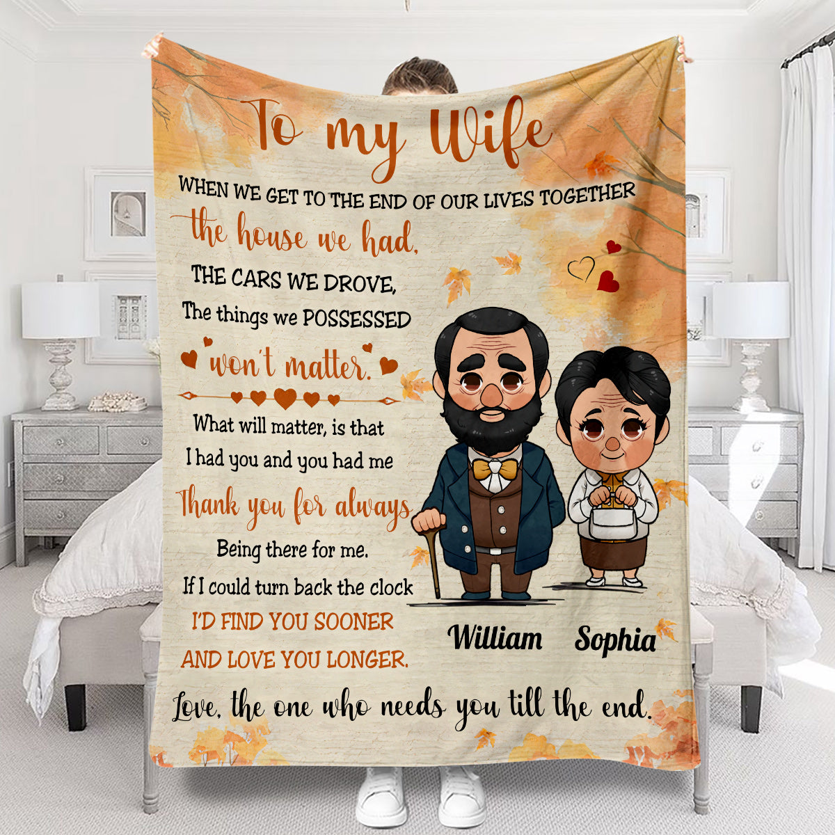 I Had You And You Had Me - Personalized Husband And Wife Blanket