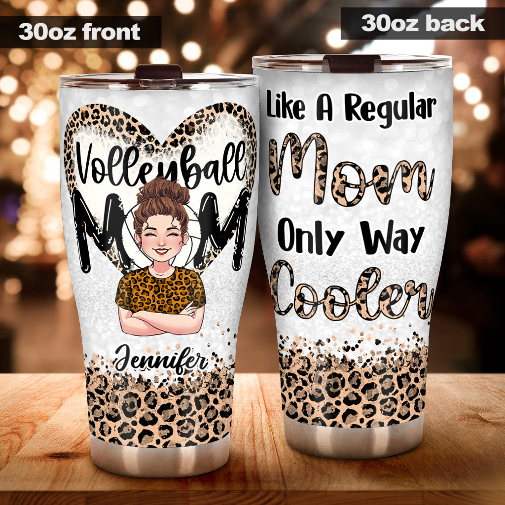 Volleyball Mom - Personalized Volleyball Tumbler