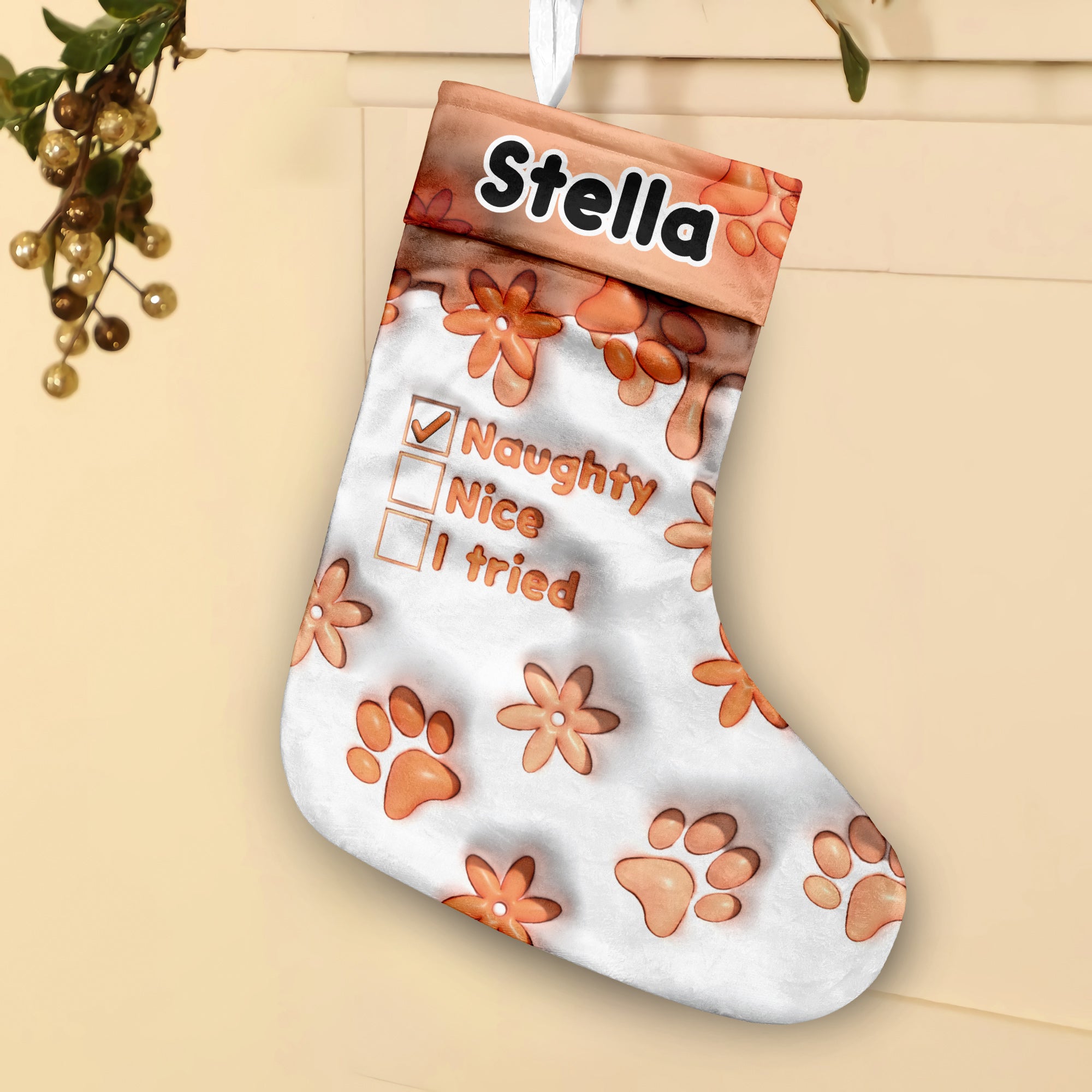 They Are the Naughty Ones Funny Christmas Small Christmas Stocking | Zazzle