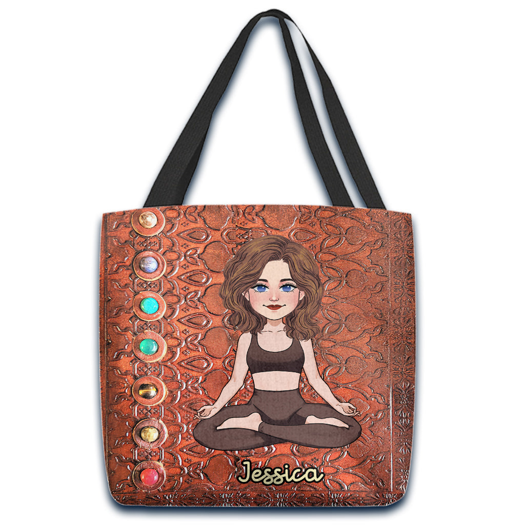 Namaste - Personalized Yoga Tote Bag, Sunflowerly in 2023