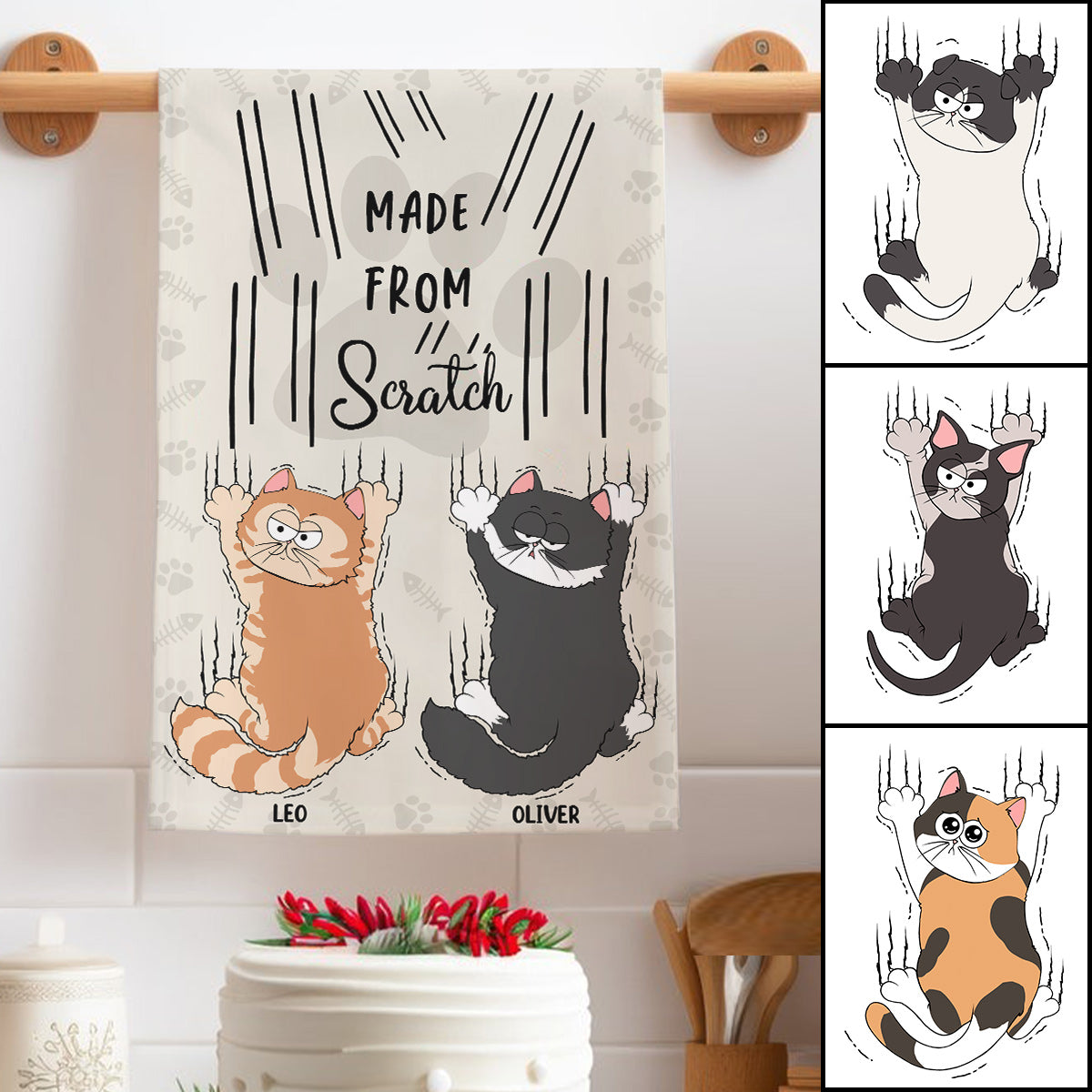 Made From Scratch - Personalized Cat Towel