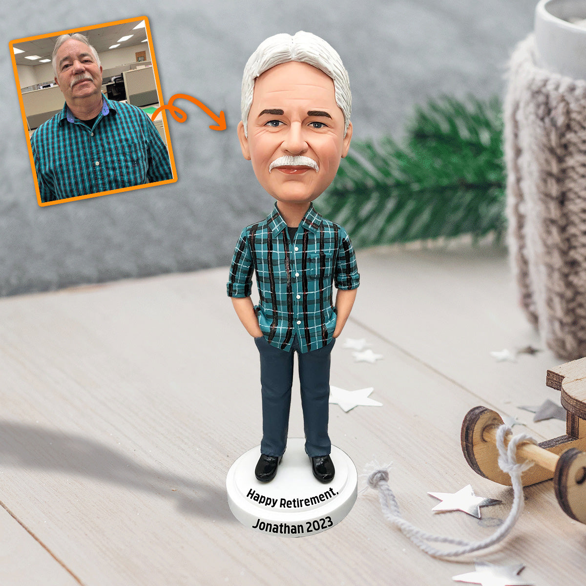 Happy Retirement - Personalized Retired Bobblehead