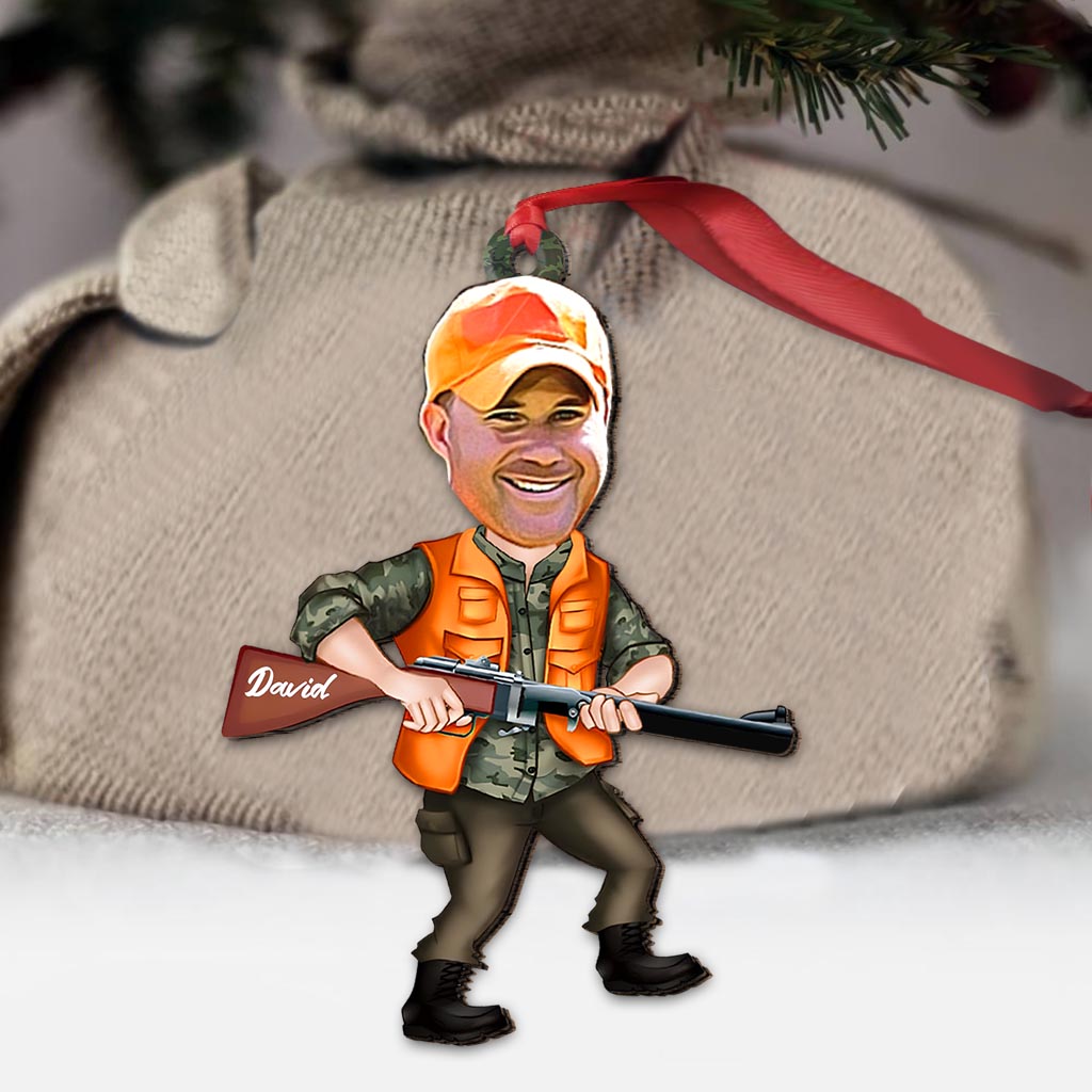 Photo Inserted Funny Hunting - Personalized Hunting Ornament