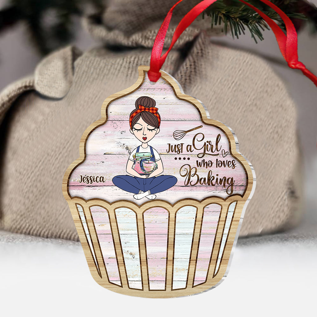 Just A Girl Who Loves Baking - Personalized Baking Ornament