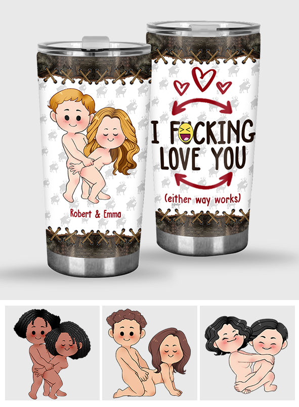 I Love You - Personalized Hunting Tumbler