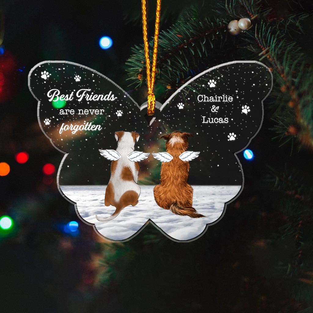 Best Friends Are Never Forgotten - Personalized Dog Ornament