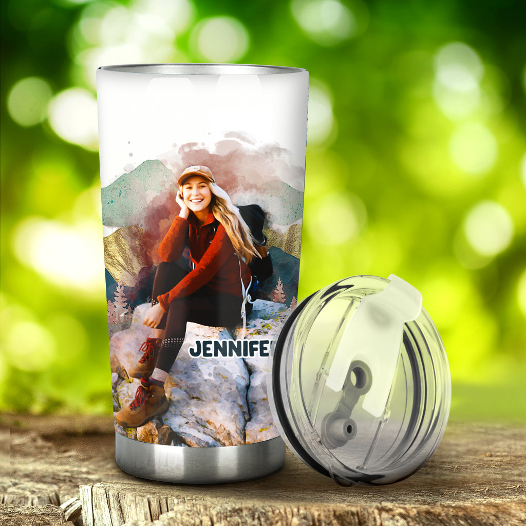 And The Wise One Said - Personalized Hiking Tumbler