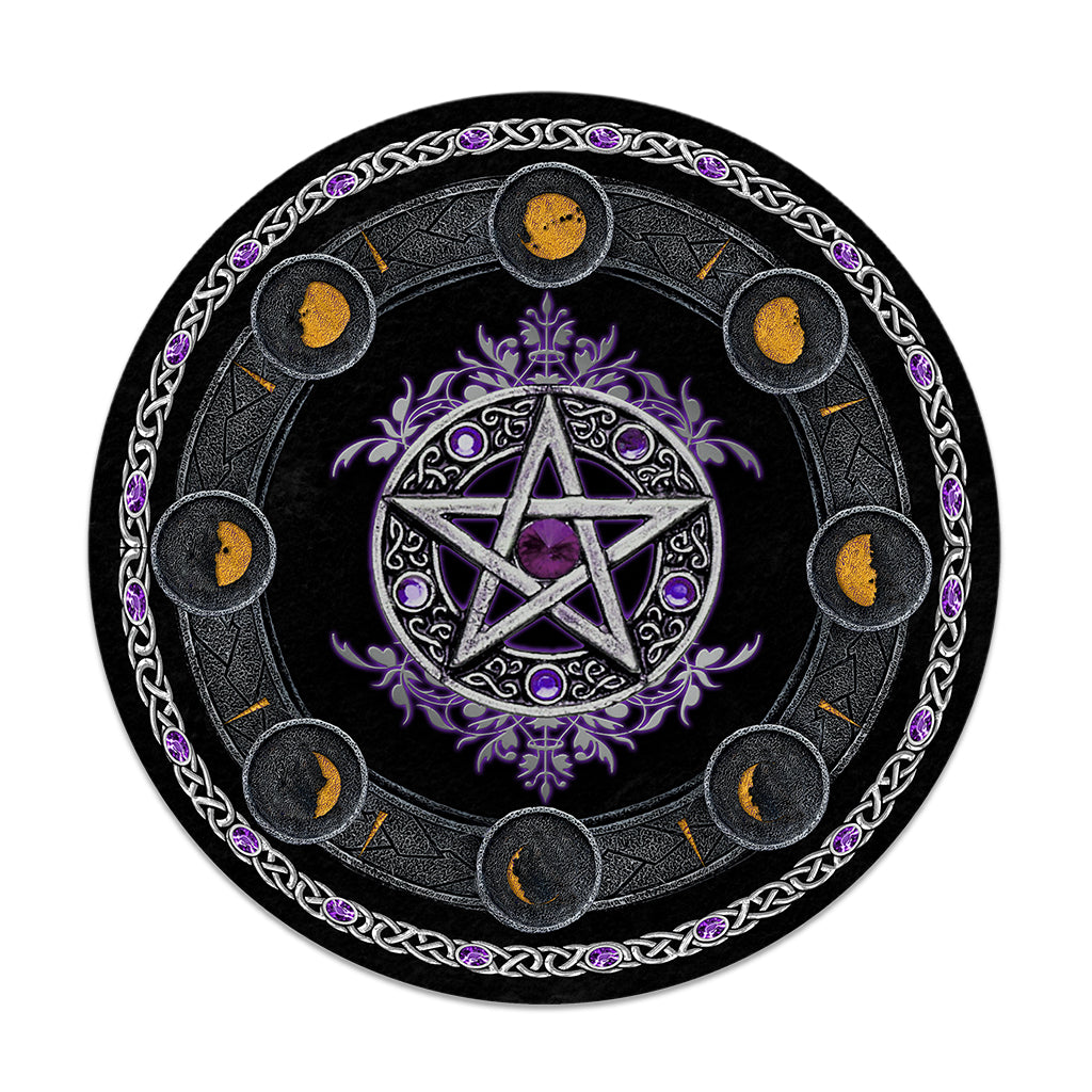 Witch Please Witch Wall Clock - Witch Round Wood Sign