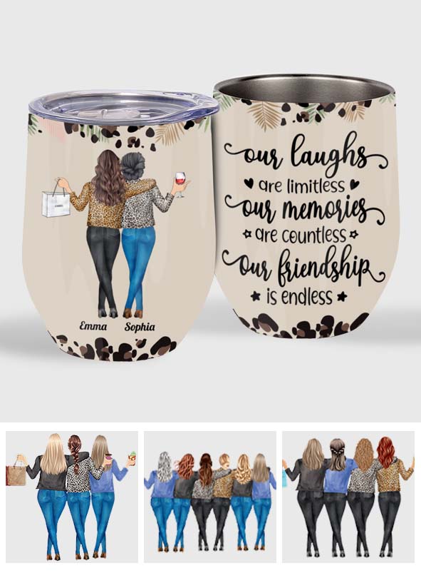 Personalized Best Friends Girl Sunflower Tumbler - Teeruto