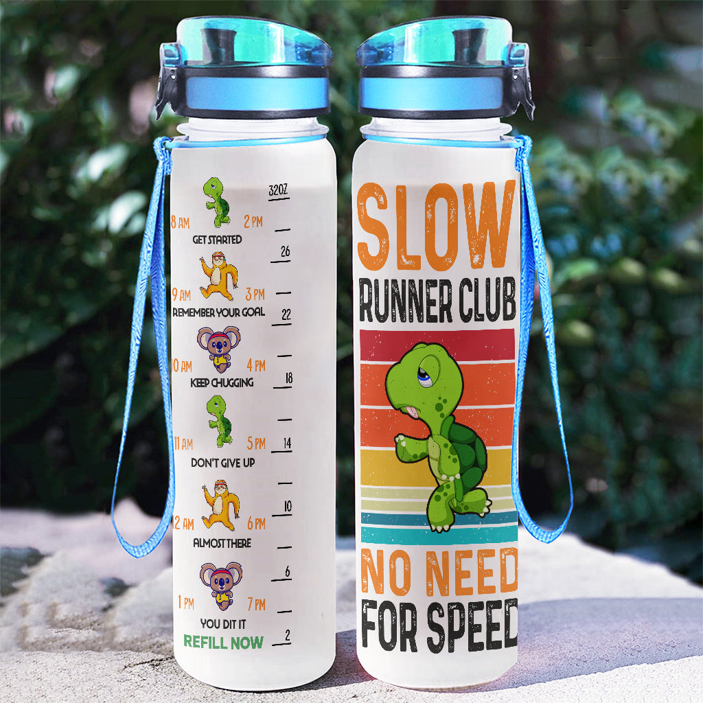 Slow Runner Club - Personalized Running Water Tracker Bottle