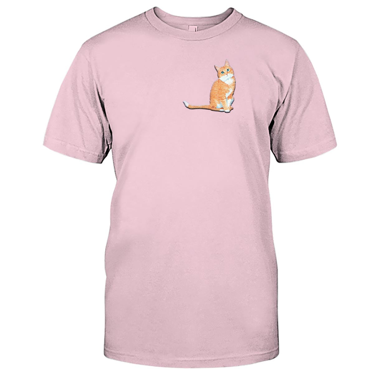 Custom 2D Photo - Personalized Cat Embroidered T-shirt