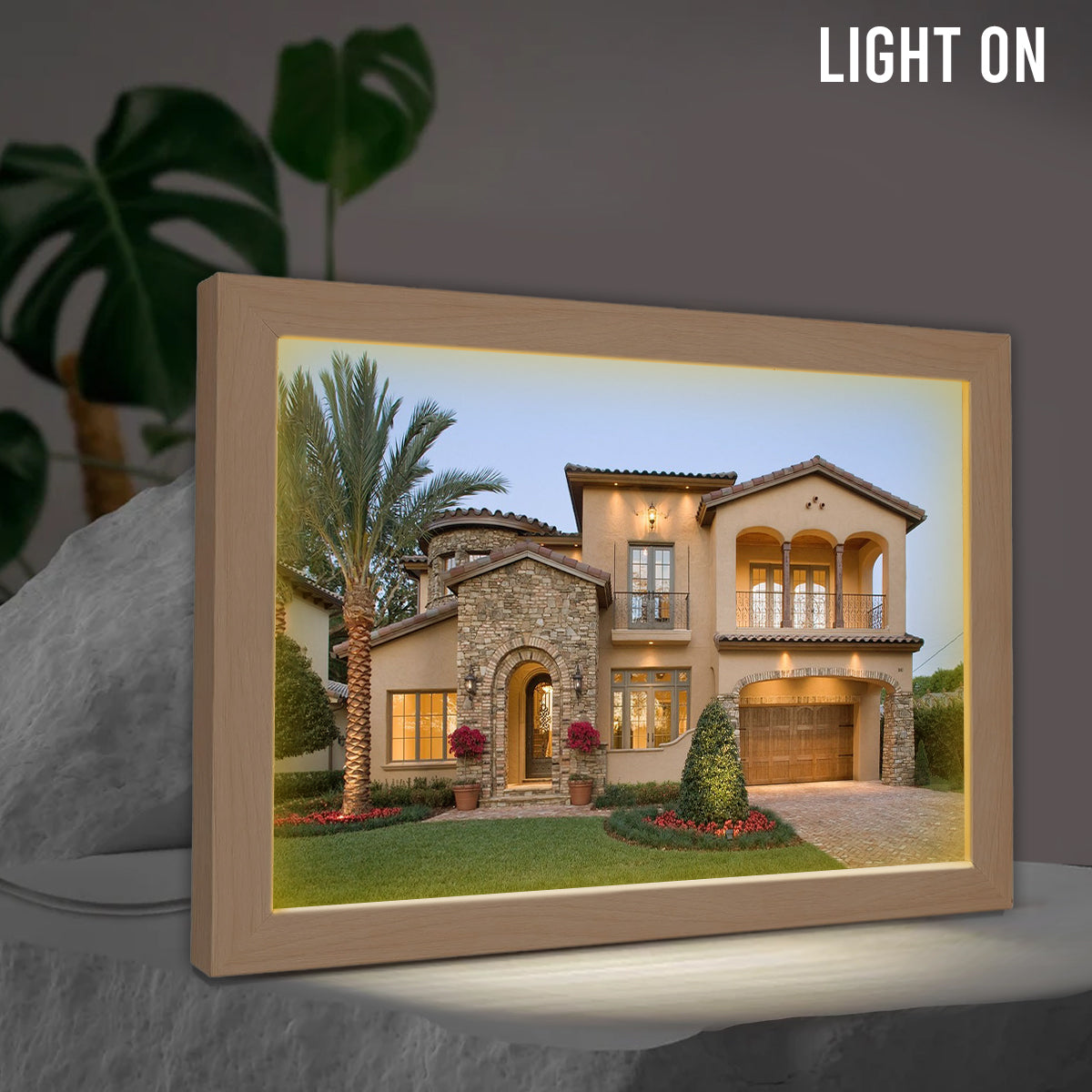 Our Home - Personalized Housewarming Light Photo Frame