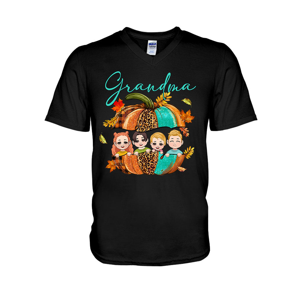 Grandma - Personalized Thanksgiving T-shirt And Hoodie