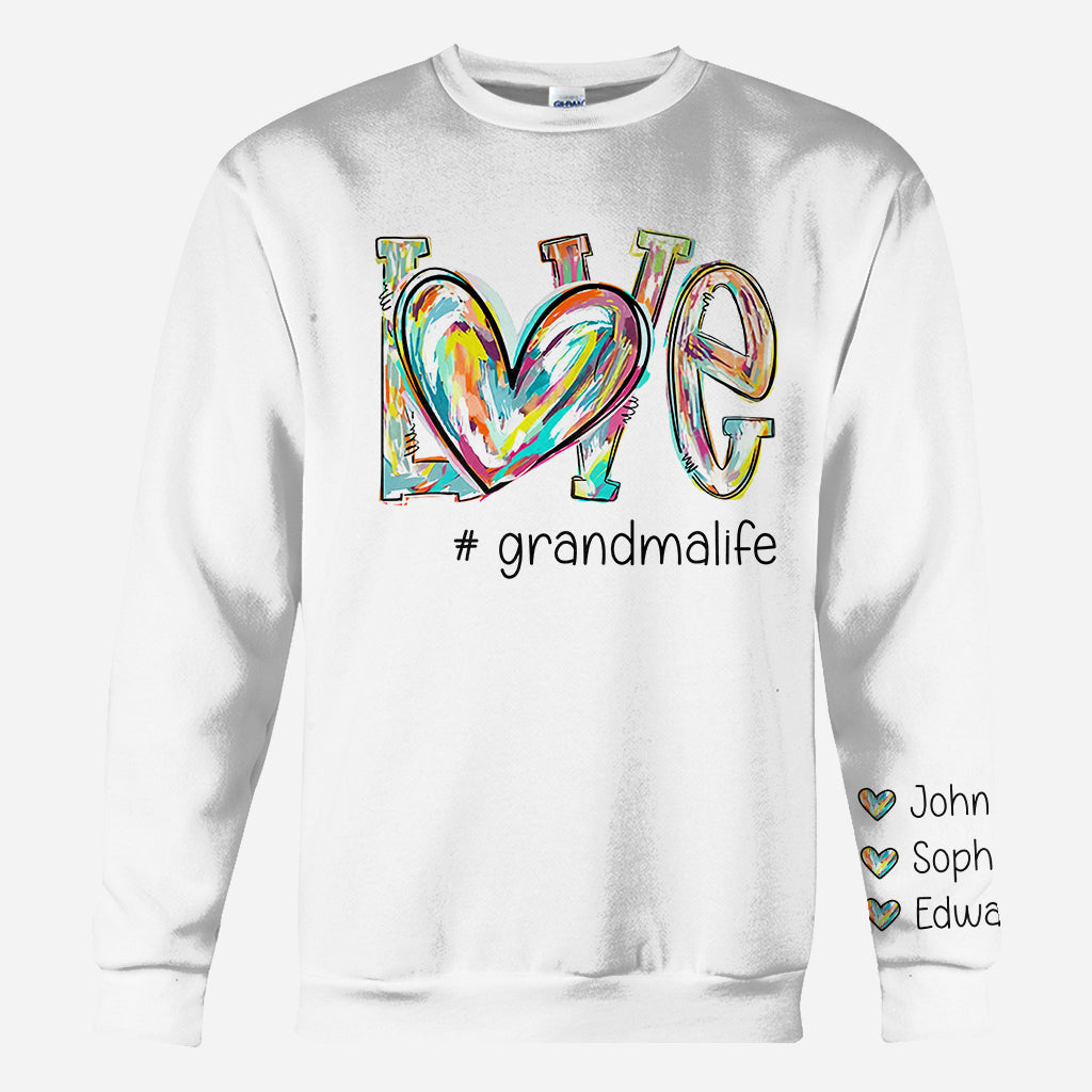 Love Grandma - Personalized Grandma All Over Shirt