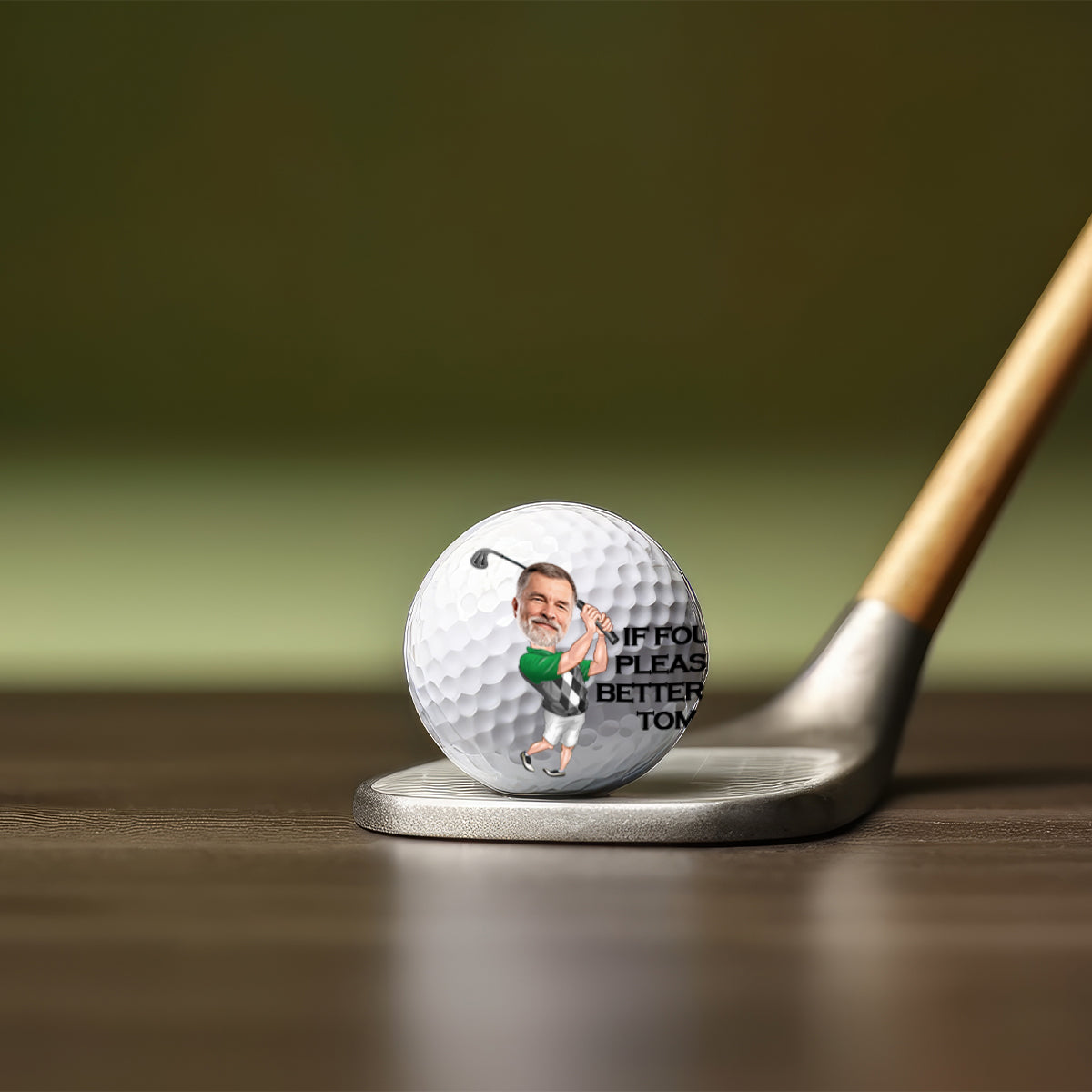 If Found, Please Hit Better - Personalized Golf Ball