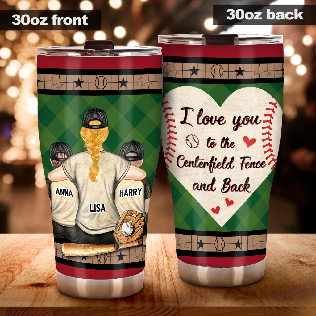 My Heart Is On That Field - Personalized Baseball Tumbler