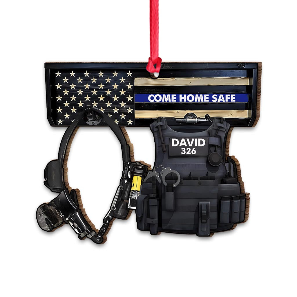 Come Home Safe - Personalized Police Officer Ornament
